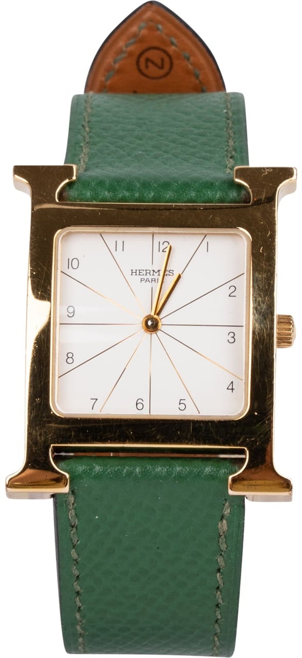 Hermès Hermès Gold Tone Heure H RS1.501 Women Watch Divers