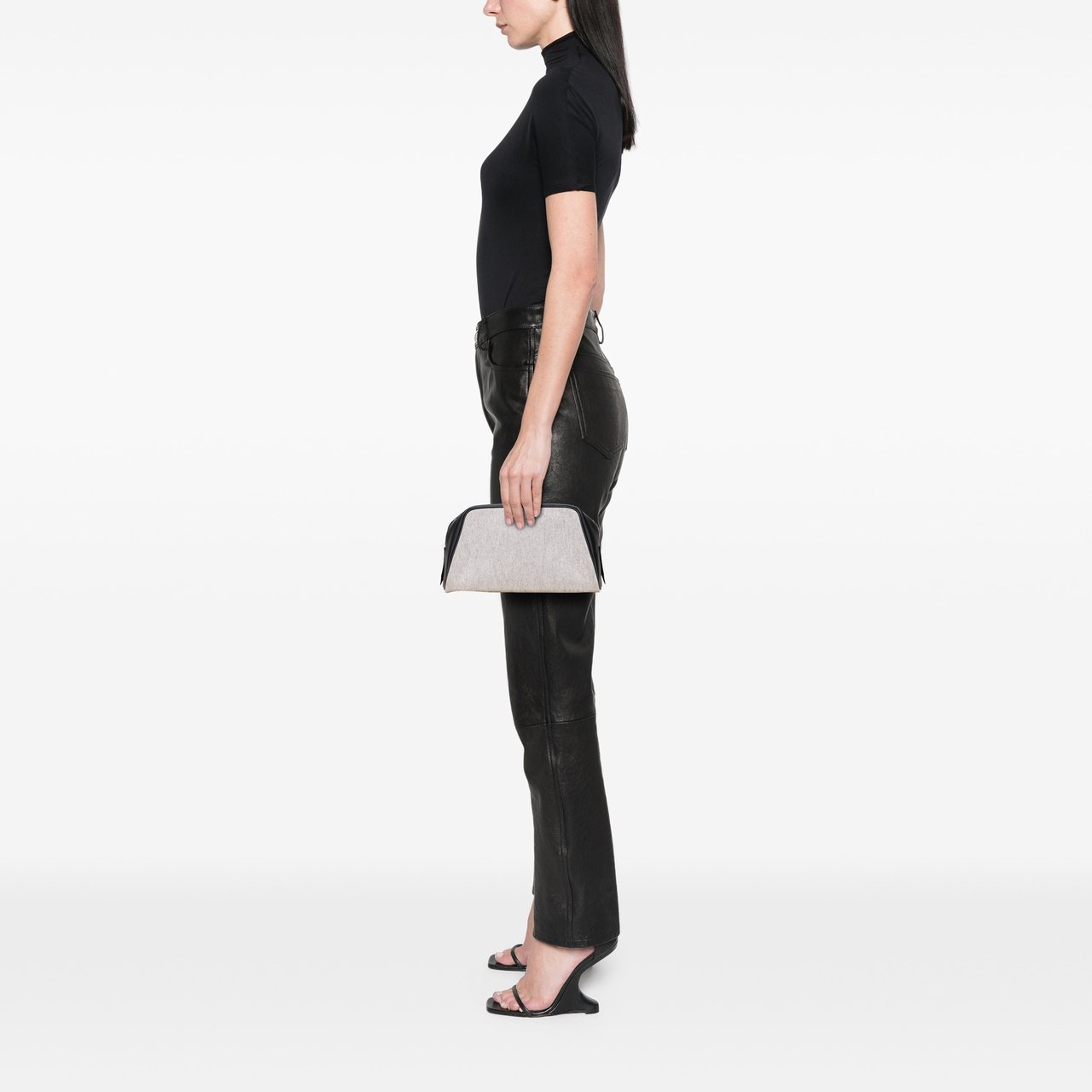 Hermès Toile Cavour Pouch Grijs