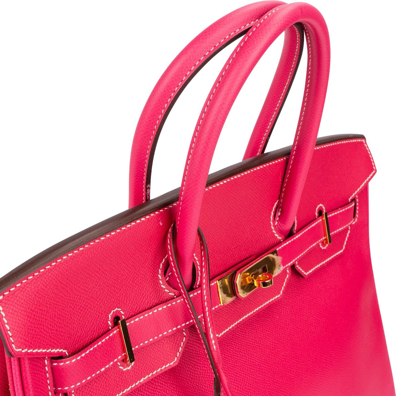 Hermès Rose Tyrien Epsom Leather Birkin 35 Handbag Roze