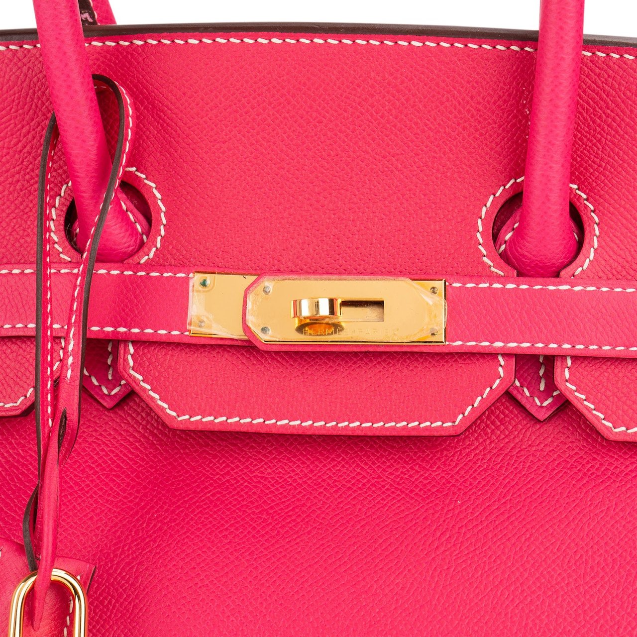 Hermès Rose Tyrien Epsom Leather Birkin 35 Handbag Roze