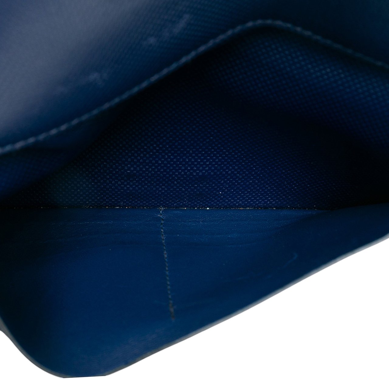 Hermès Grain d’H Leather Kelly Longue Wallet Blauw