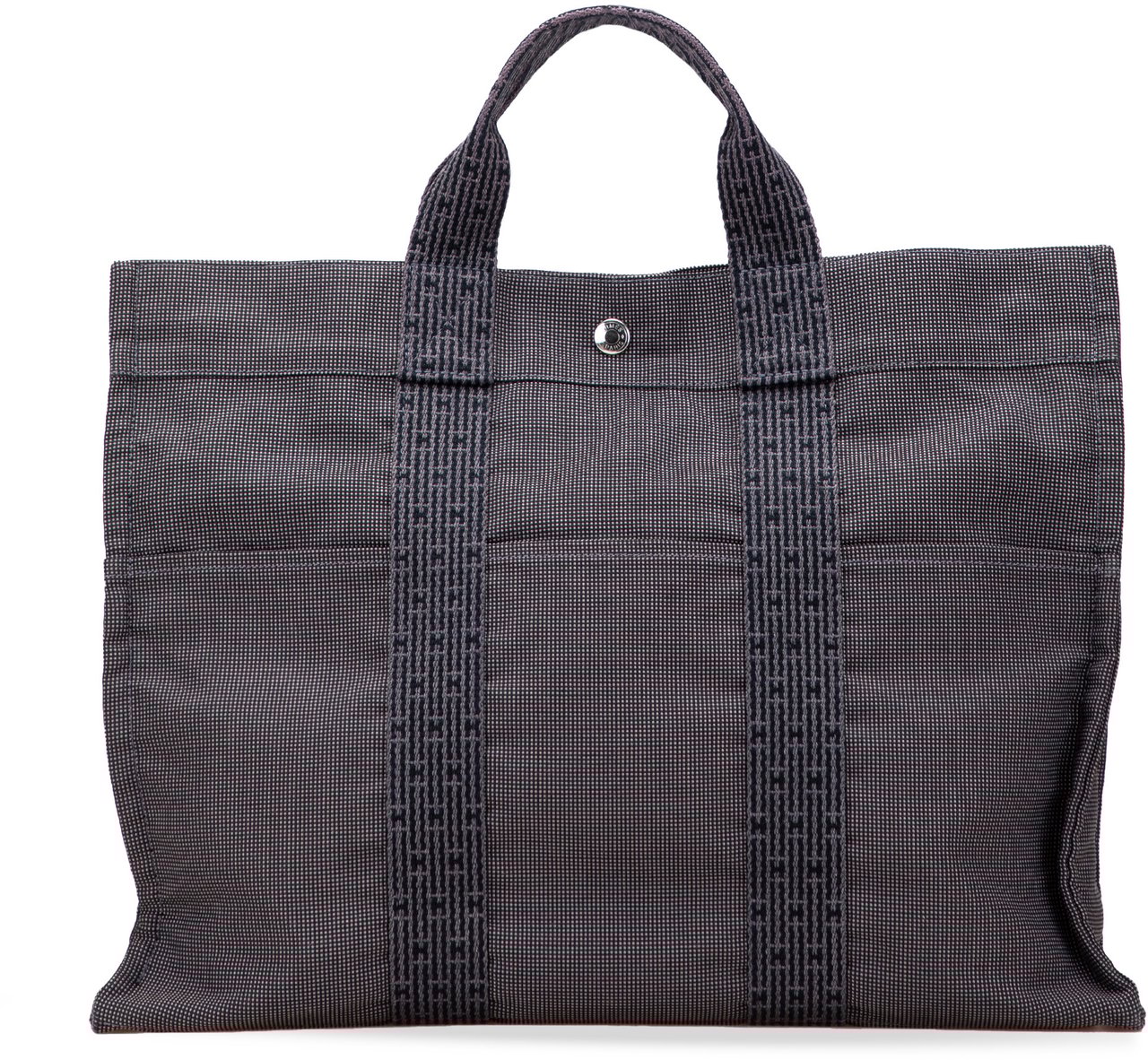Hermès Canvas Herline MM Grijs