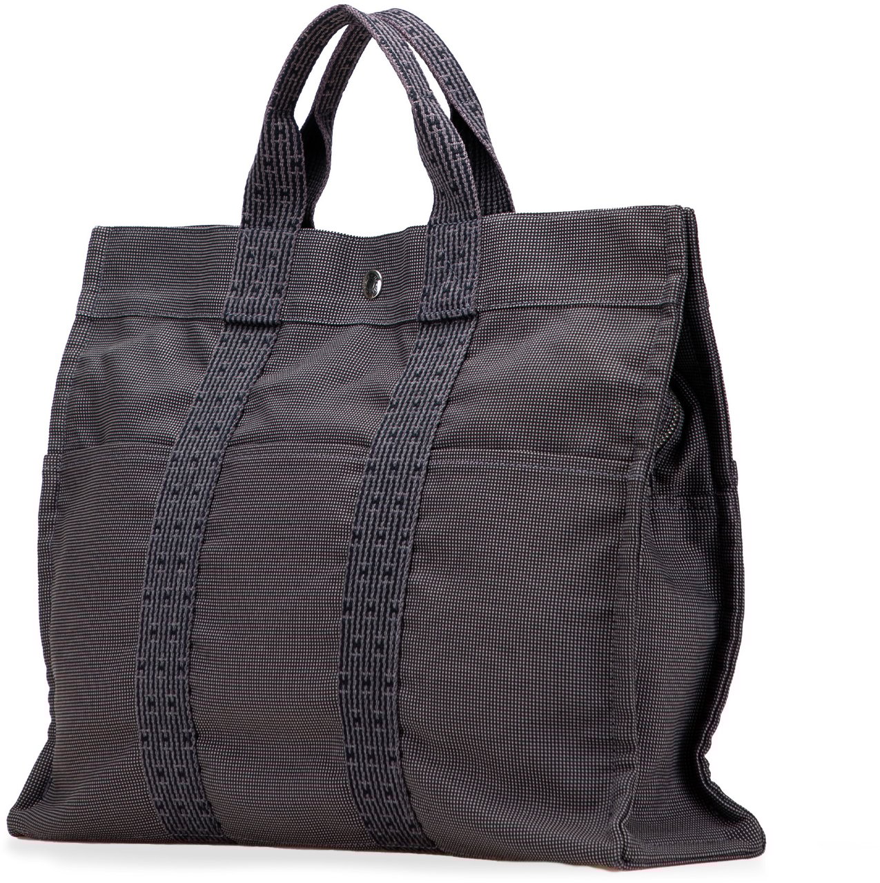 Hermès Canvas Herline MM Grijs