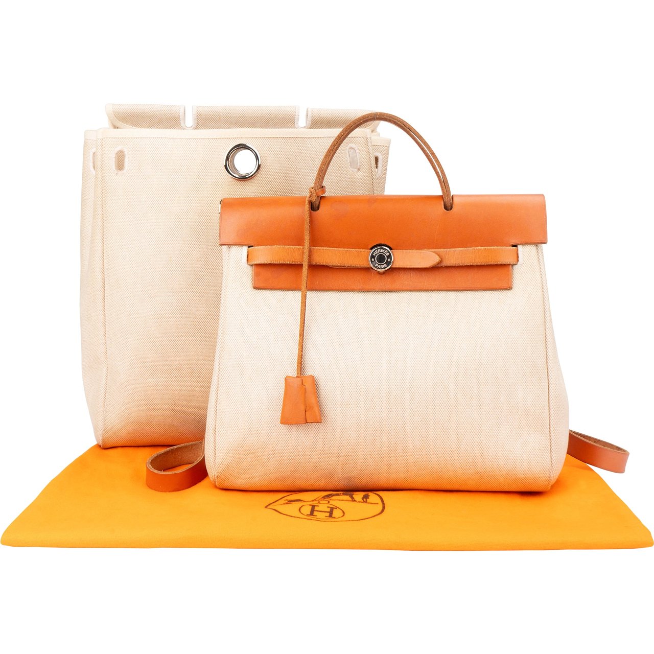 Hermès Hermès Classic 2 in 1 Herbag Backpack Bruin