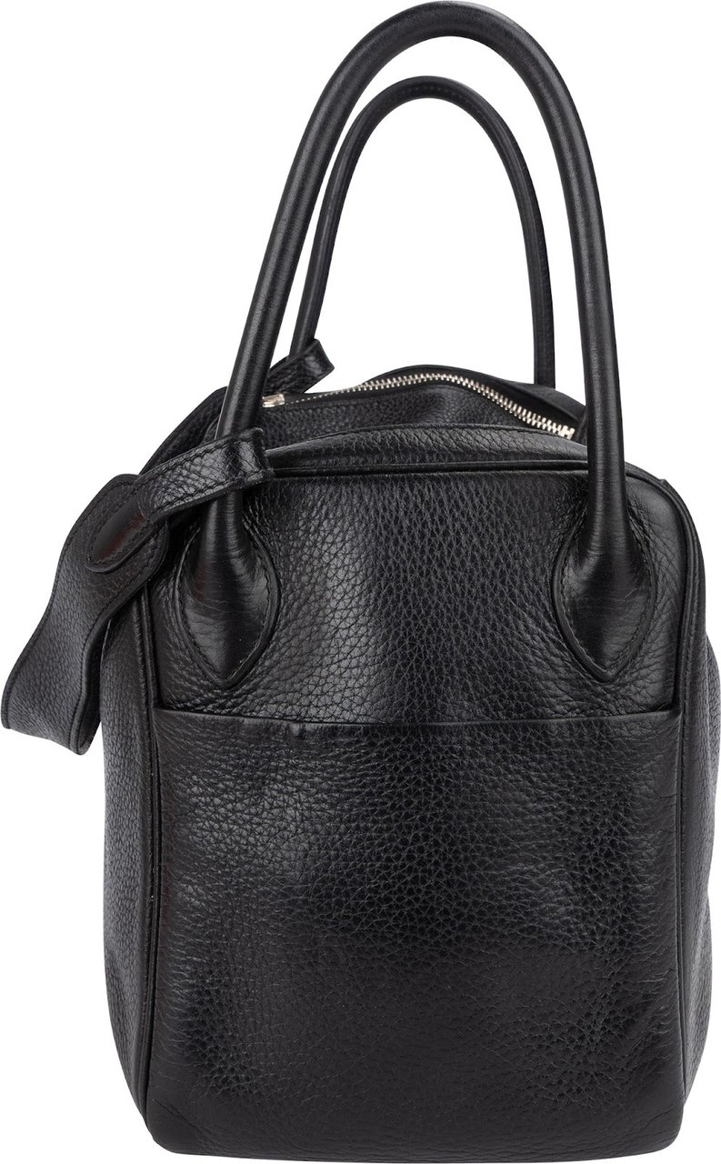 Hermès Clemence Leather Lindy 30 Handbag Zwart