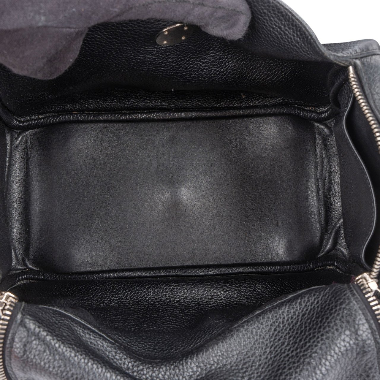 Hermès Clemence Leather Lindy 30 Handbag Zwart