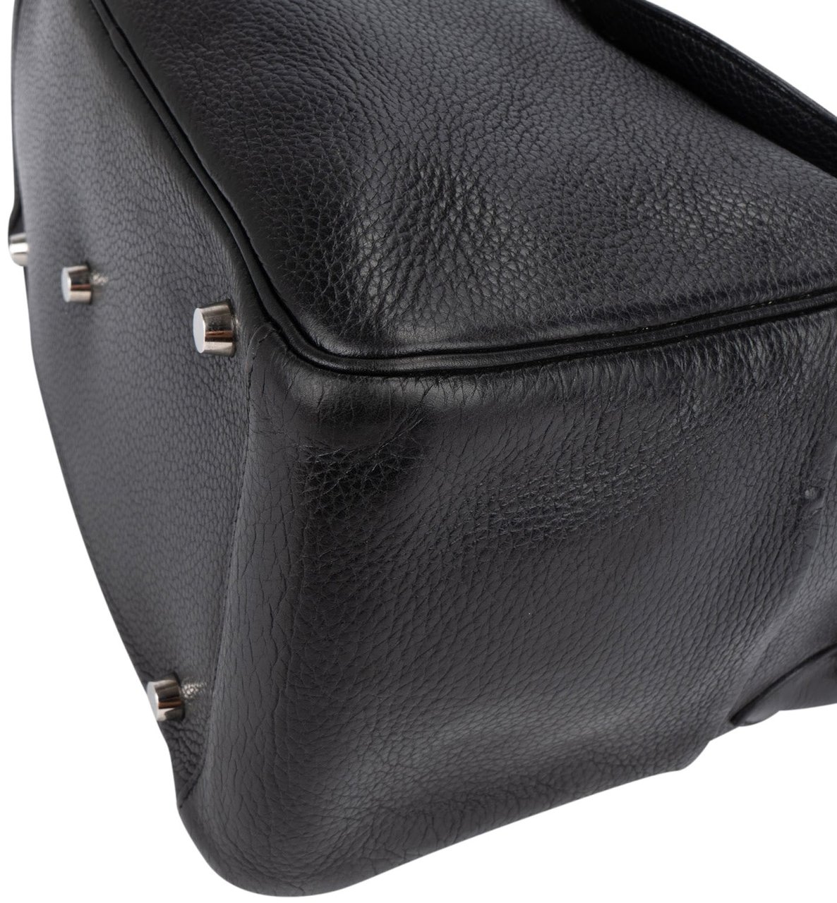 Hermès Clemence Leather Lindy 30 Handbag Zwart