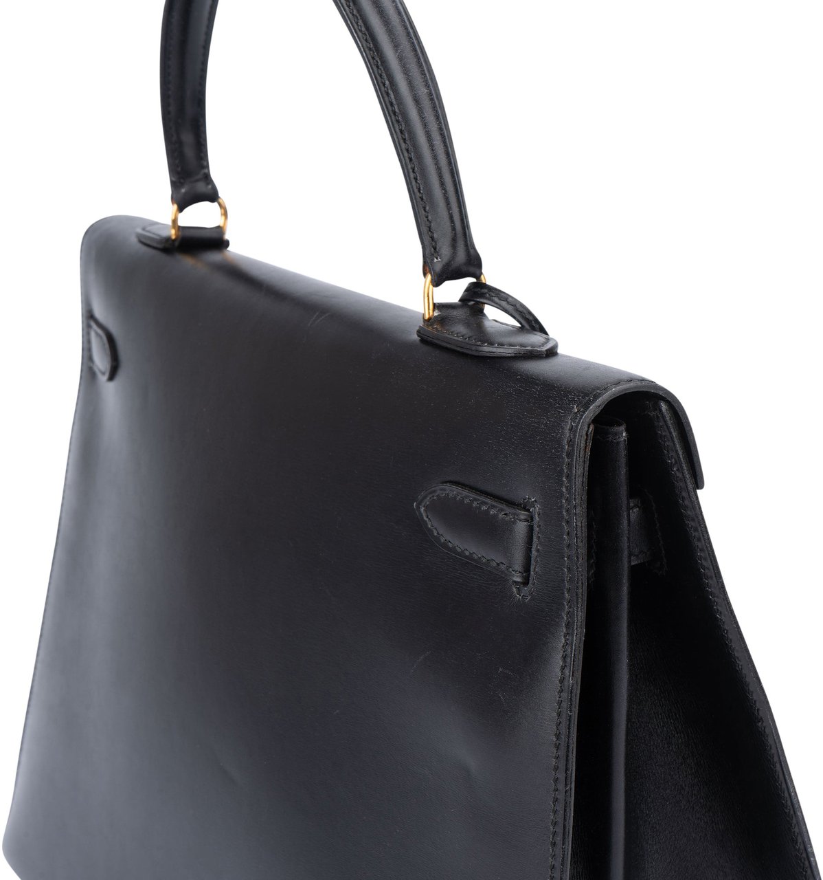 Hermès Hermès Noir Boxcalf Kelly 35 Handbag Zwart