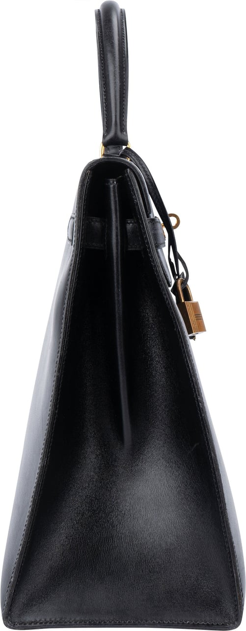Hermès Hermès Noir Boxcalf Kelly 35 Handbag Zwart