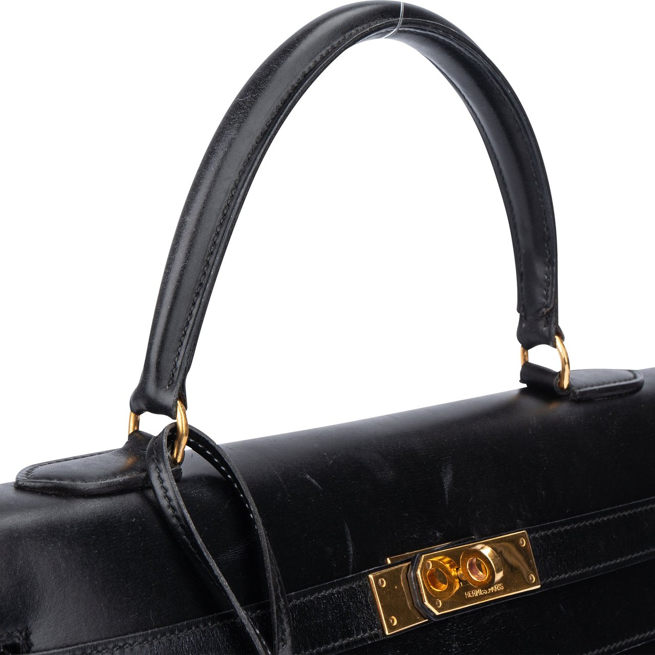 Hermès Hermès Noir Boxcalf Kelly 35 Handbag Zwart