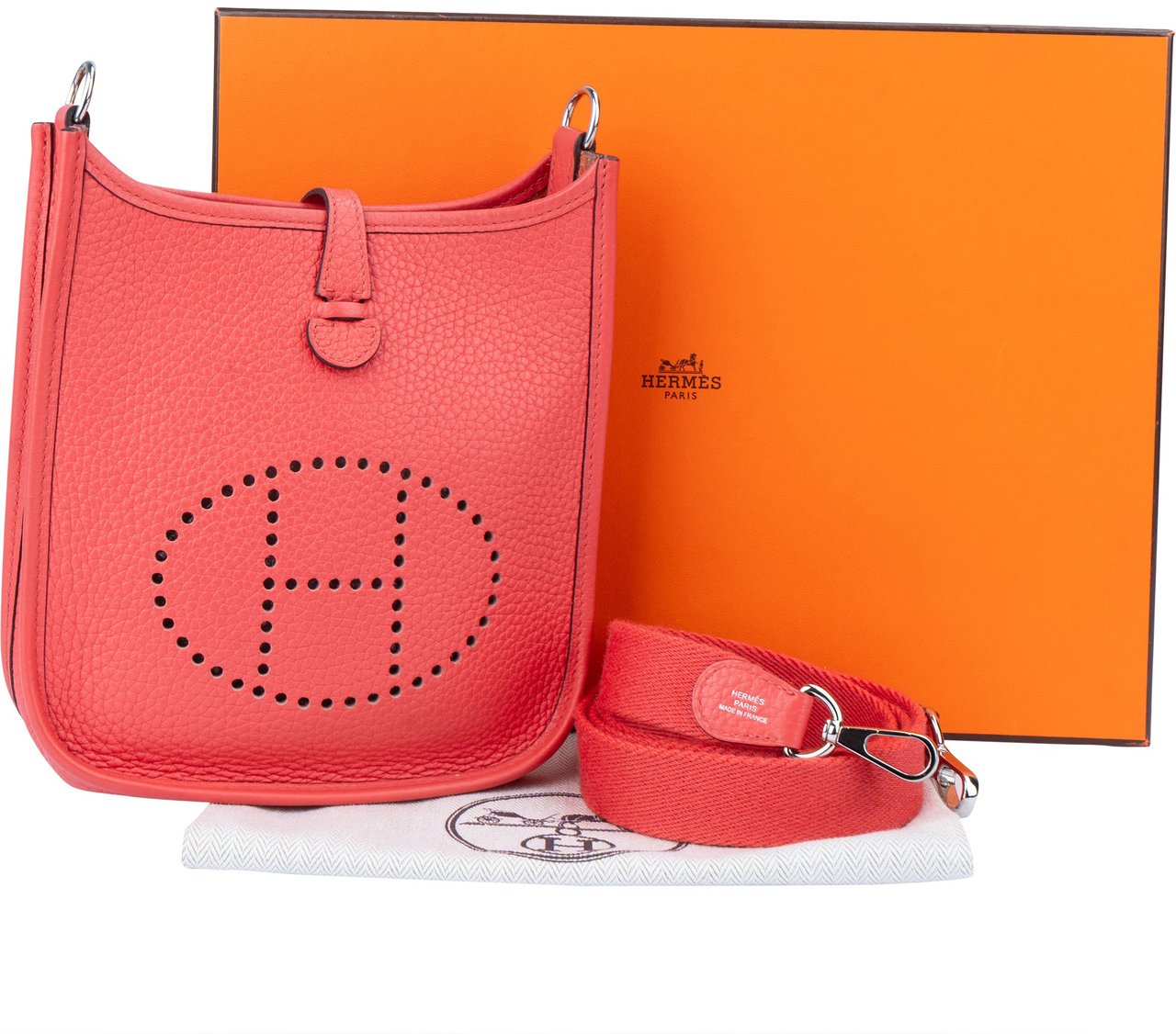 Hermès Hermès Rose Jaipur Clemence Evelyne 16 Crossbody Bag Divers