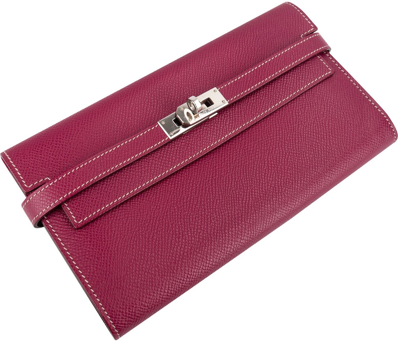Hermès Epsom Leather Kelly Wallet Roze