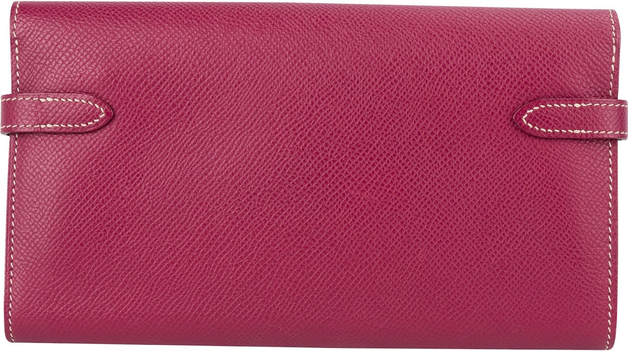 Hermès Epsom Leather Kelly Wallet Roze