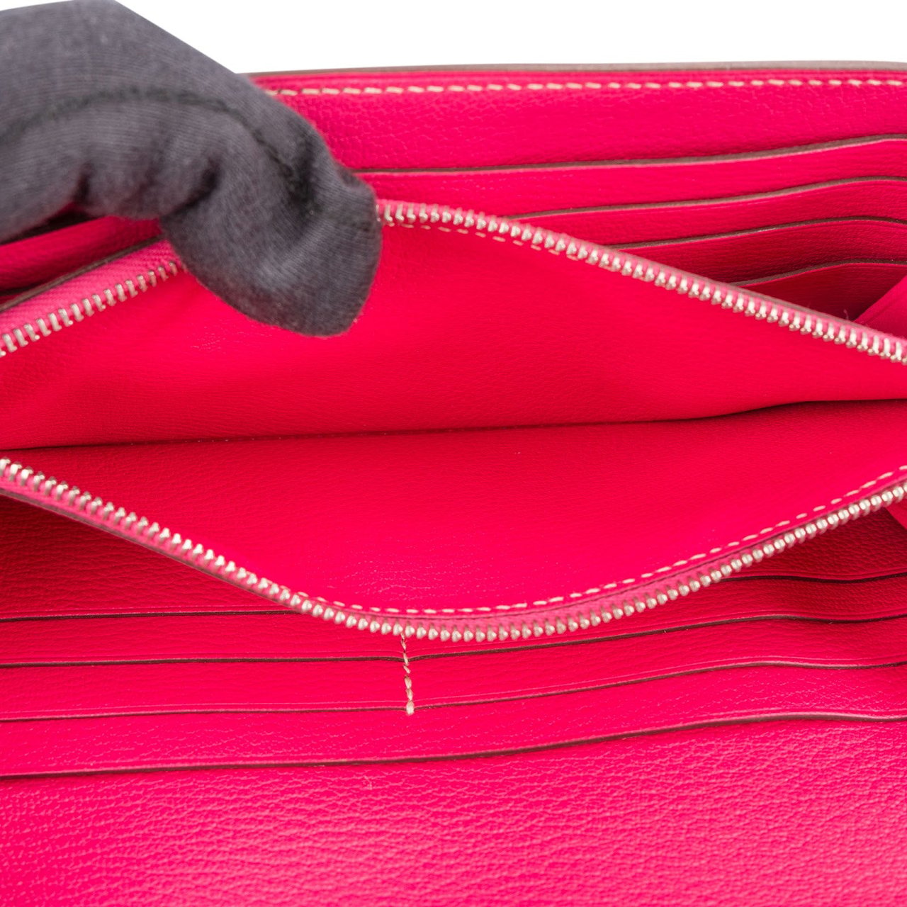 Hermès Epsom Leather Kelly Wallet Roze