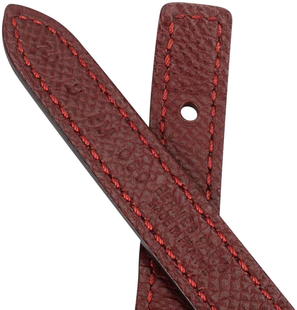 Hermès Reversible Multicolor Leather Cuir Seul de Ceinture Artist Stripe Skinny Belt (70) Divers