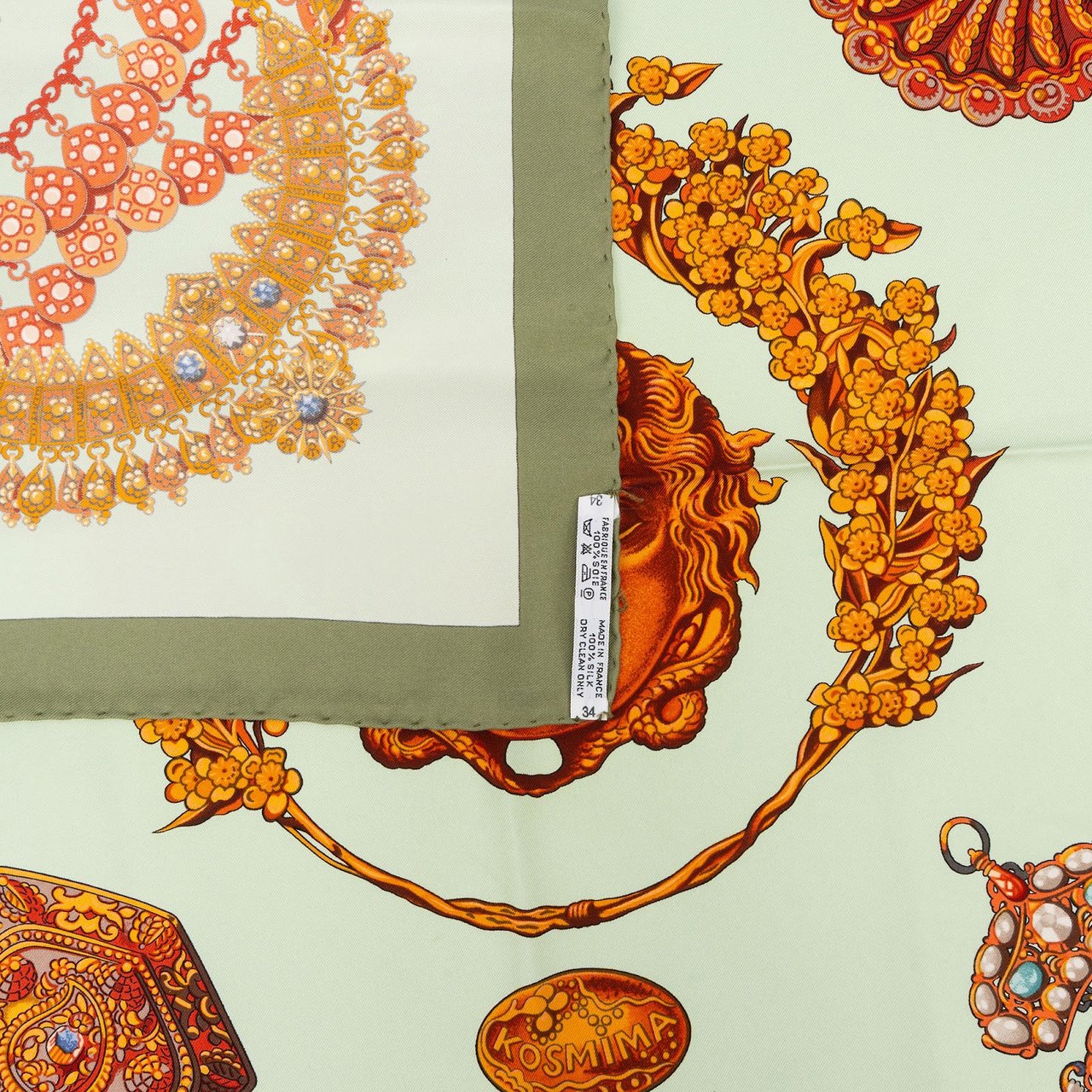 Hermès Hermès Parures des Sables Silk Carre 90 Scarf Tuch Groen