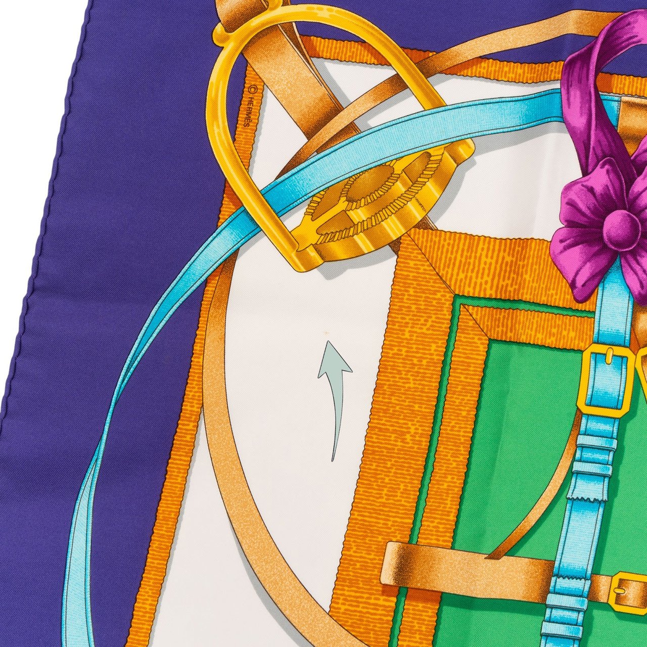 Hermès Hermès Grand Manège Silk Carre 90 Scarf Tuch Paars