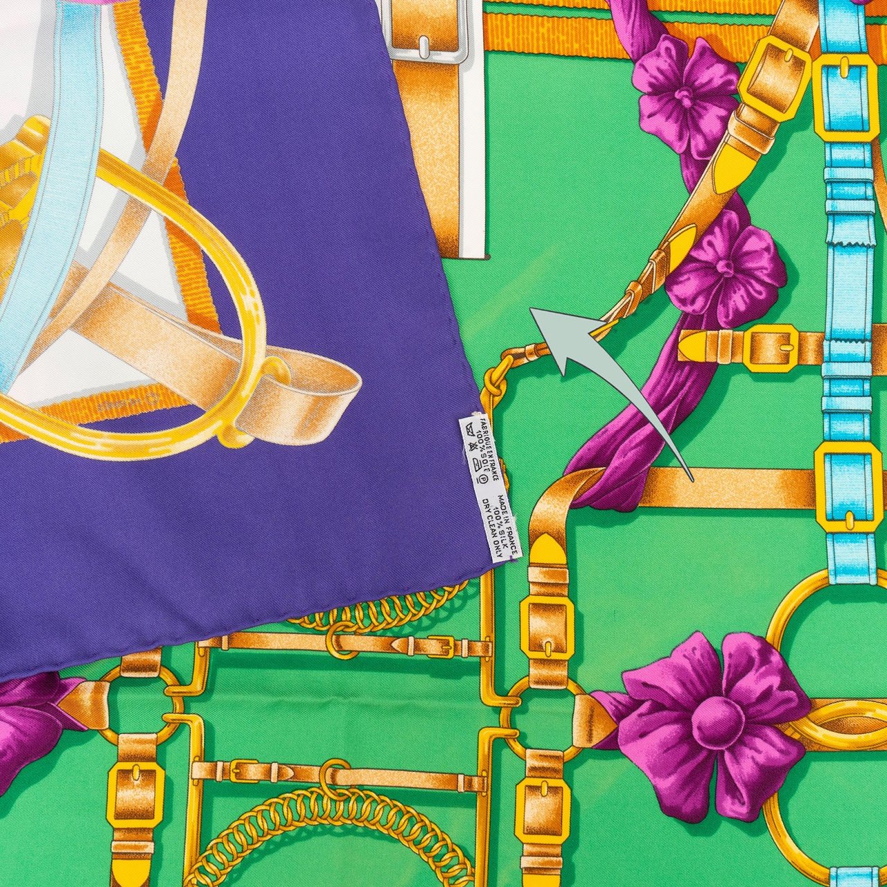 Hermès Hermès Grand Manège Silk Carre 90 Scarf Tuch Paars