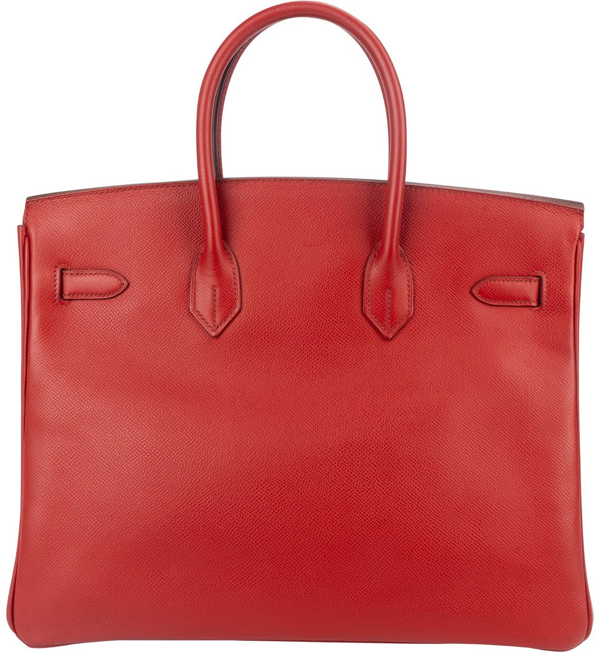 Hermès Rouge Epsom Leather Palladium Birkin 35 Handbag Rood