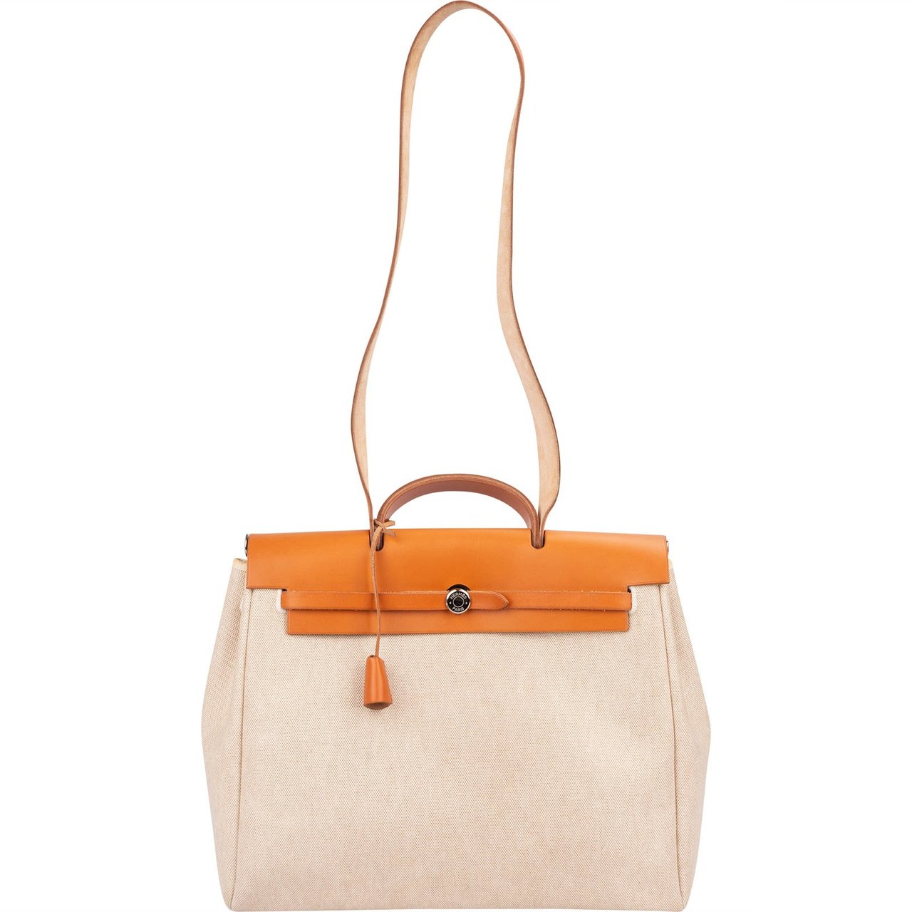 Hermès Hermès Classic Cotton Herbag 39 Handbag Beige
