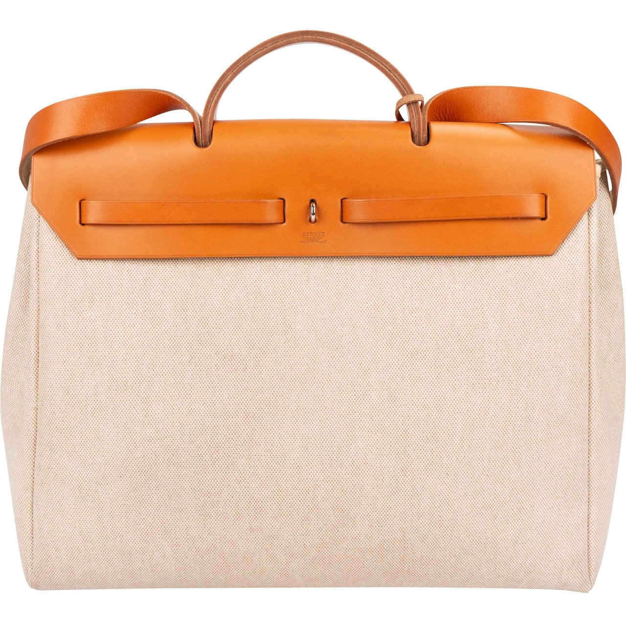 Hermès Hermès Classic Cotton Herbag 39 Handbag Beige