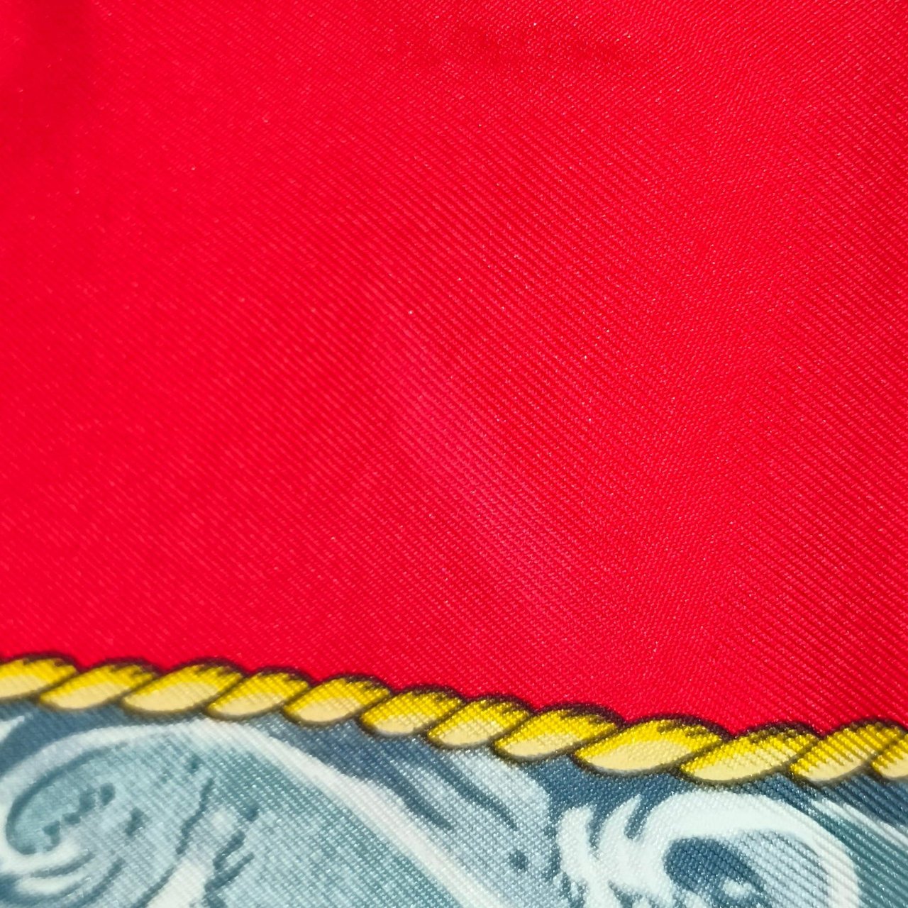 Hermès Hermès Force Le Vent Silk Carre 90 Scarf Tuch Rood
