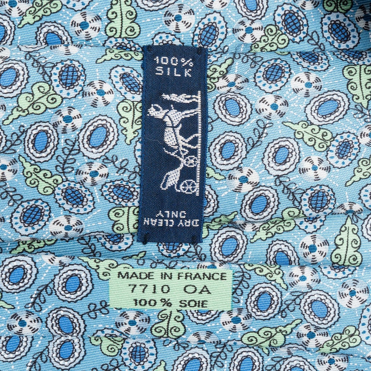 Hermès Floral Printed Pattern Silk Tie Krawatte Divers