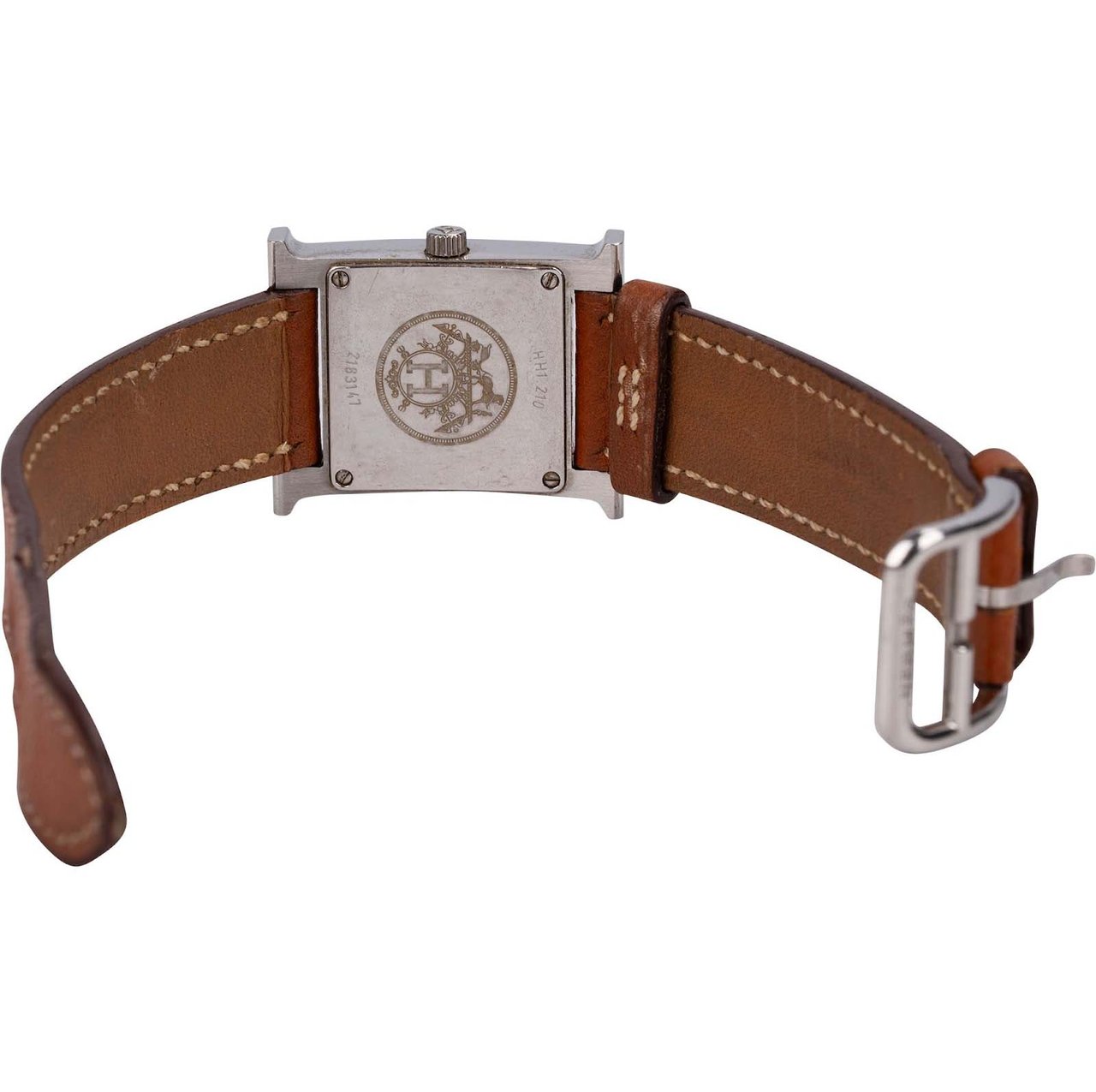 Hermès Silver Tone Heure H HH1.210 Women Watch Bruin