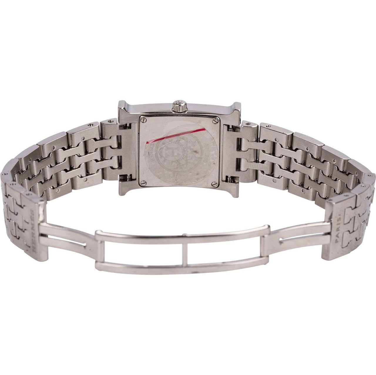 Hermès Silver Tone Heure H PM Diamond HH1.230 Women Watch Divers