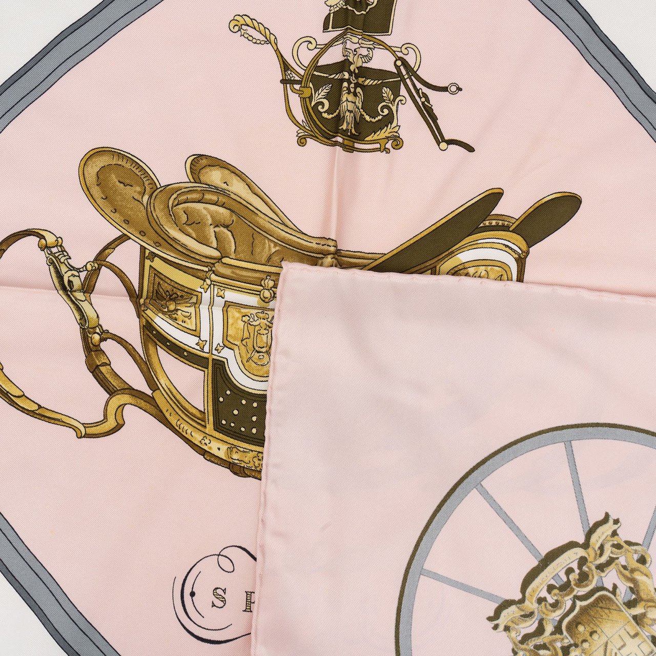 Hermès Springs Silk 90 Scarf Tuch Rood