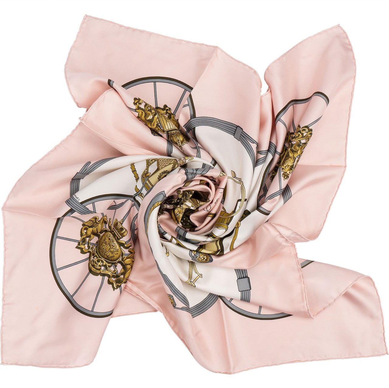 Hermès Springs Silk 90 Scarf Tuch Rood