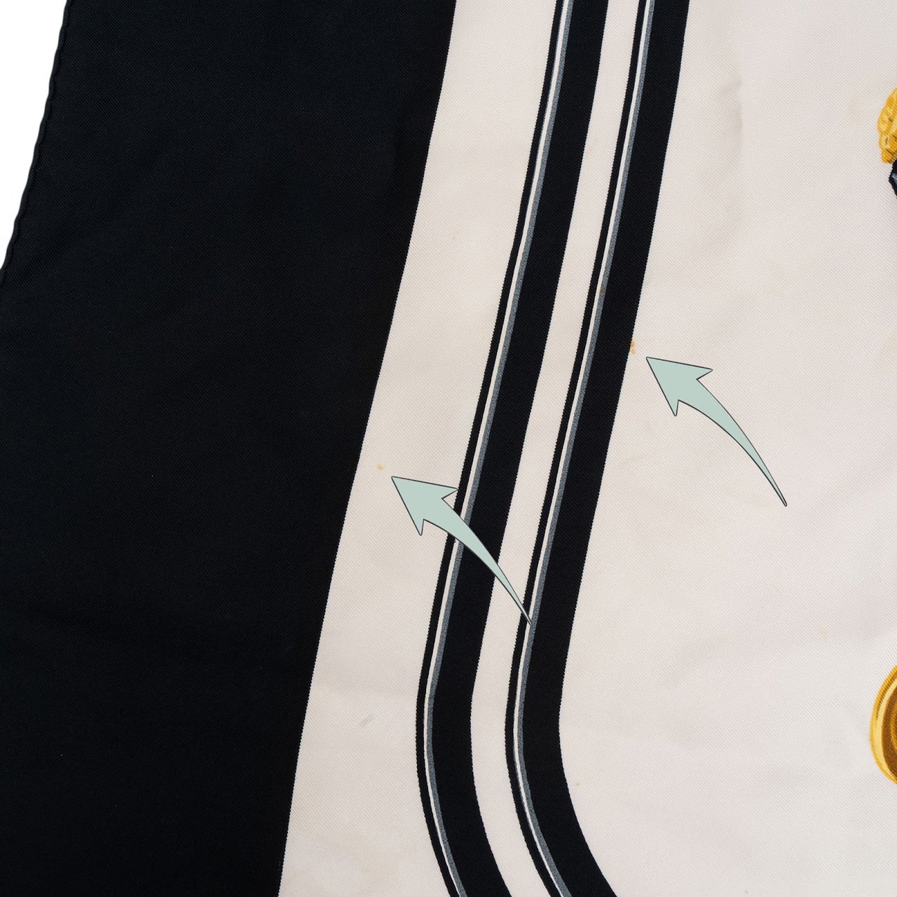 Hermès Brides de Gala Silk 90 Scarf Tuch Zwart