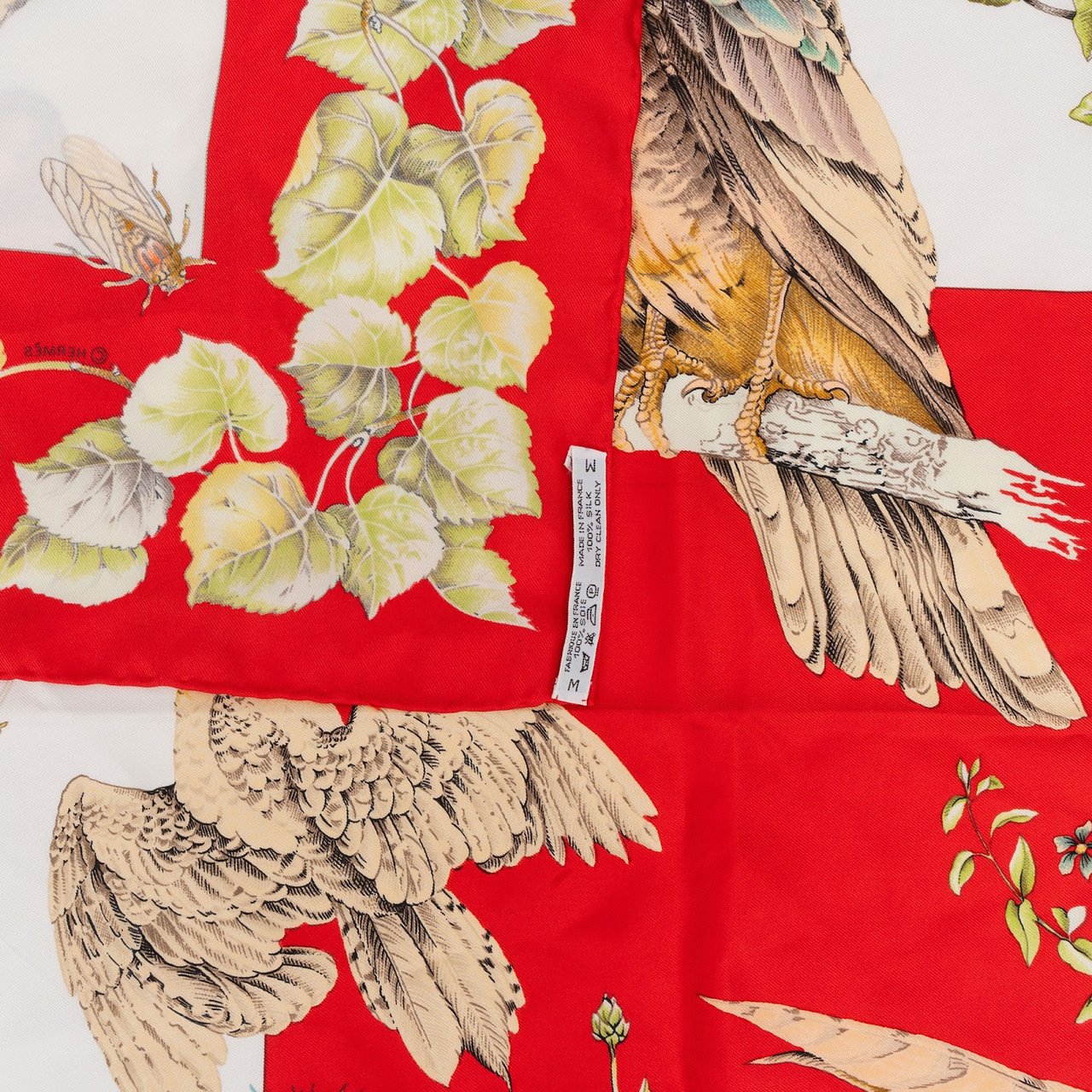 Hermès La Vie au Grand Air Silk Carre 90 Scarf Tuch Rood