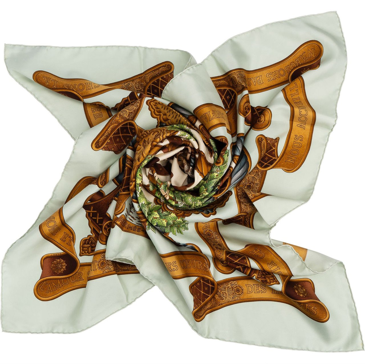 Hermès L'Europe Silk 90 Scarf Tuch Divers