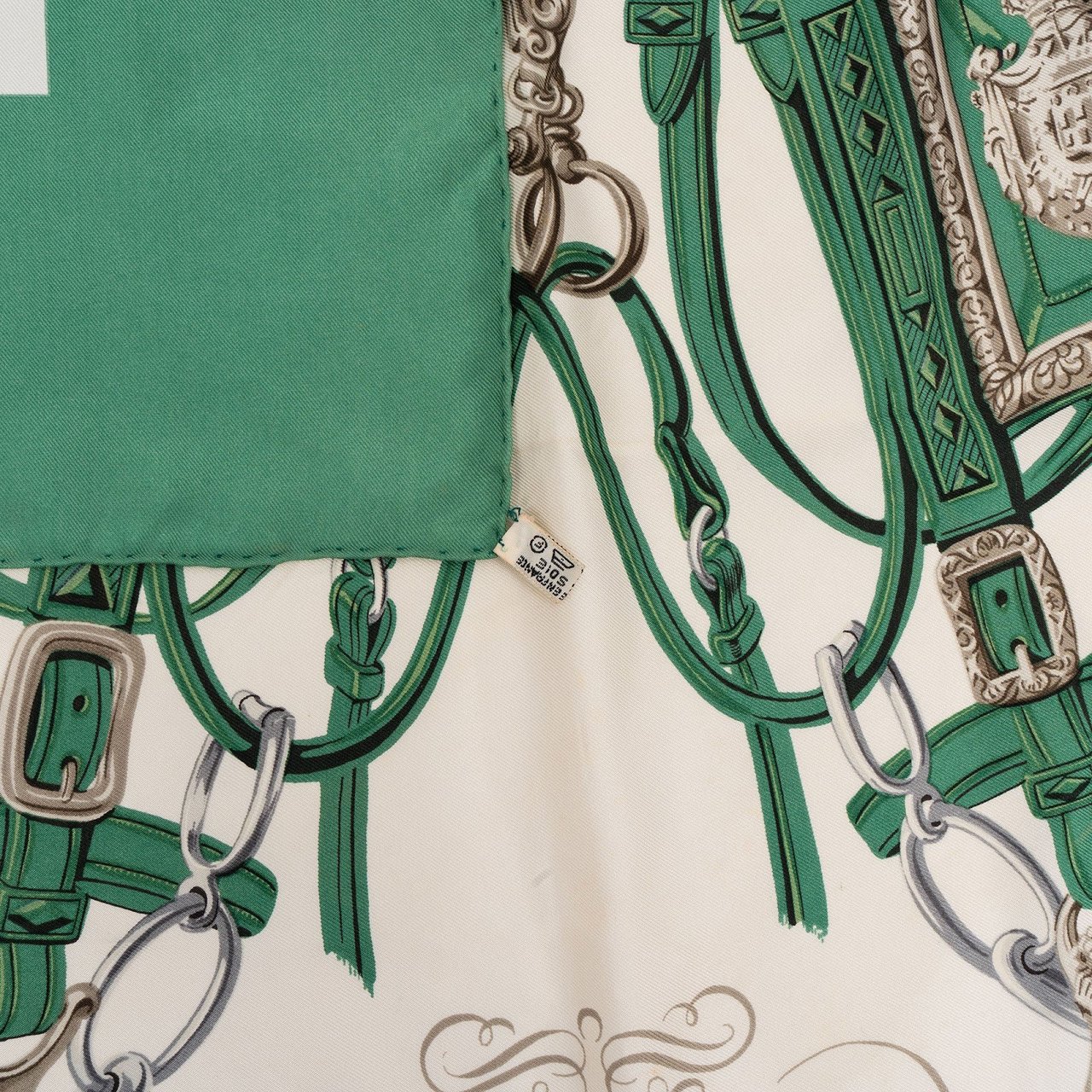 Hermès Brides de Gala Silk 90 Scarf Tuch Groen