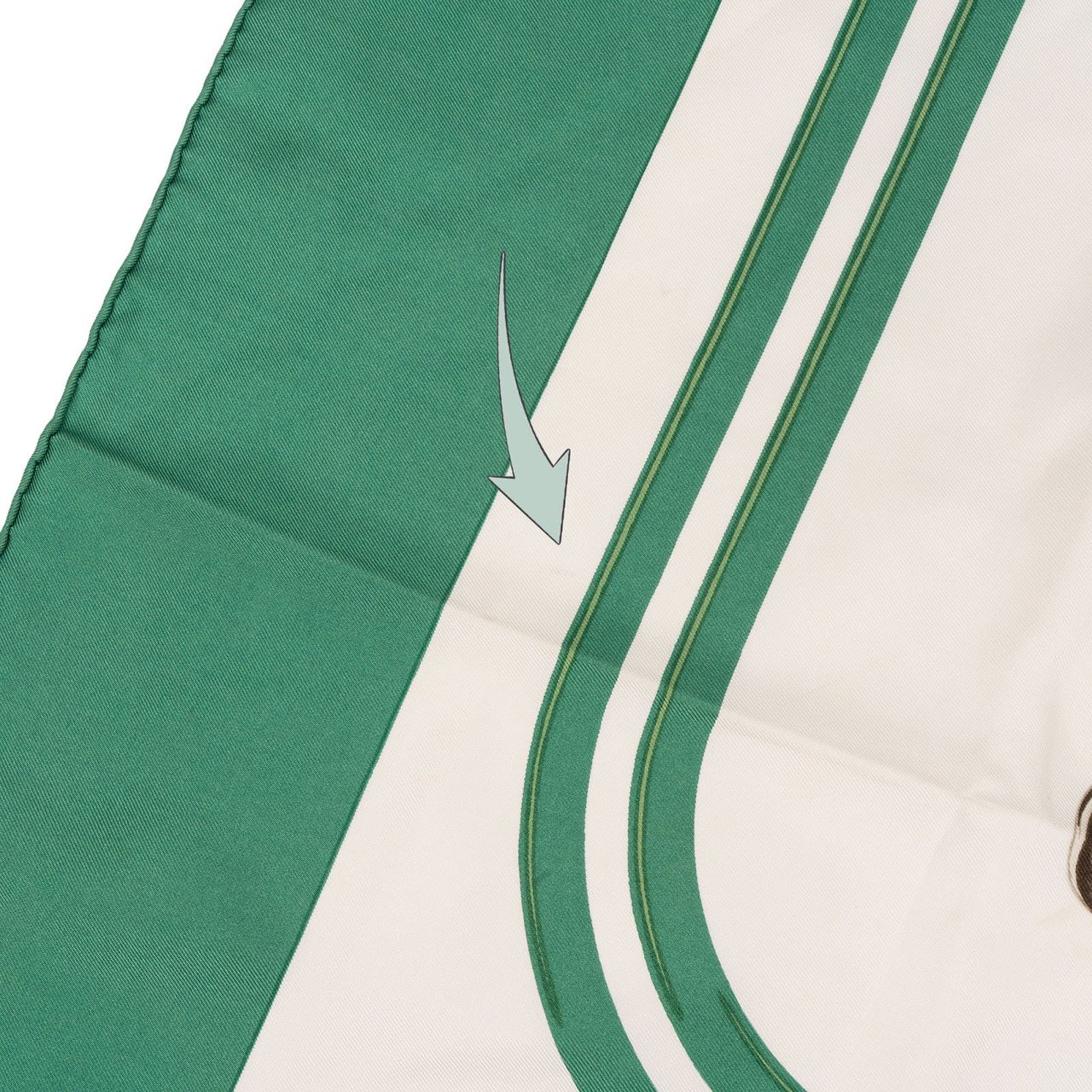 Hermès Brides de Gala Silk 90 Scarf Tuch Groen