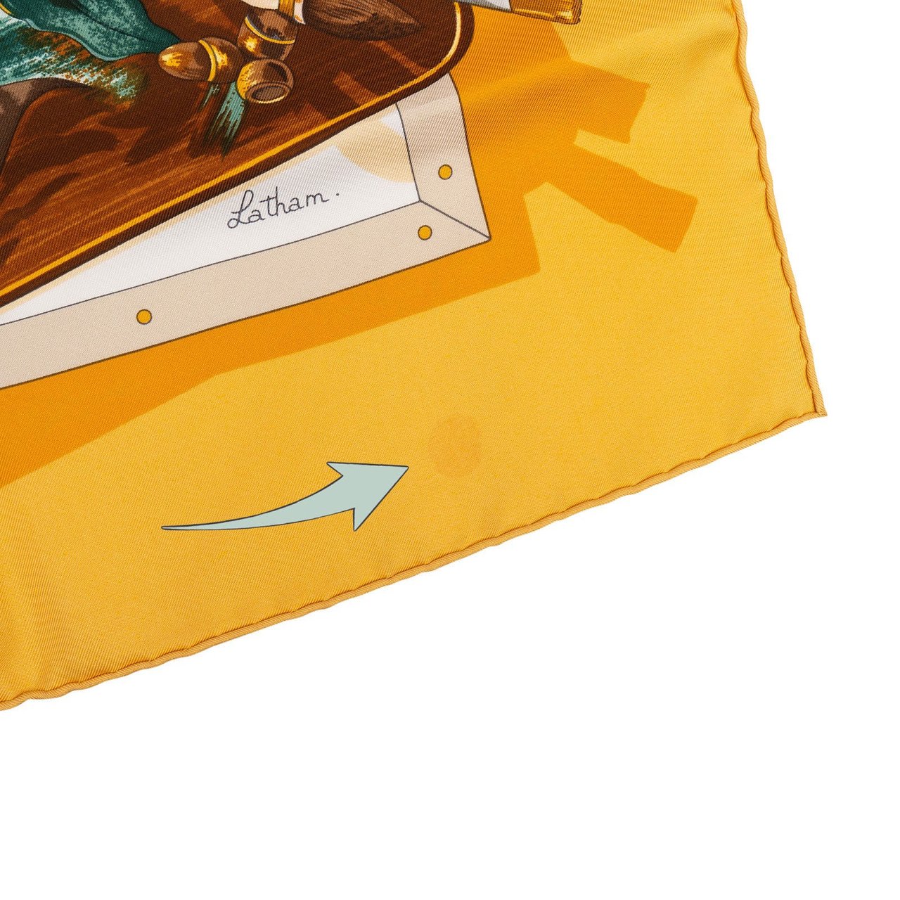 Hermès Mémoire d'Hermès Silk Carre 90 Scarf Tuch Geel