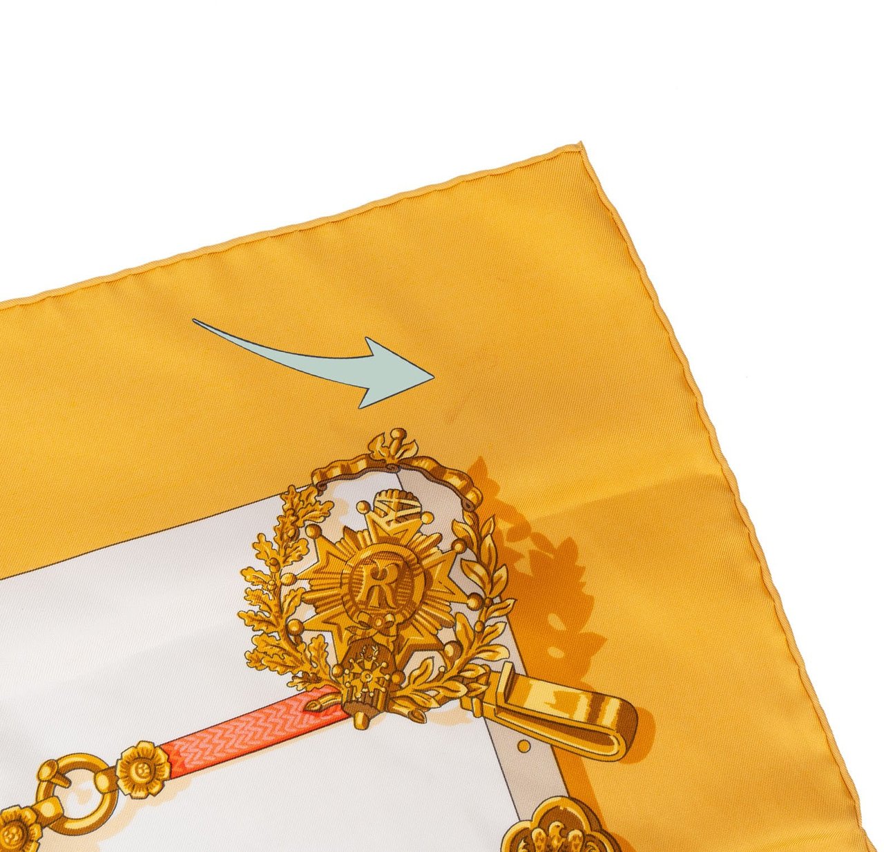 Hermès Mémoire d'Hermès Silk Carre 90 Scarf Tuch Geel