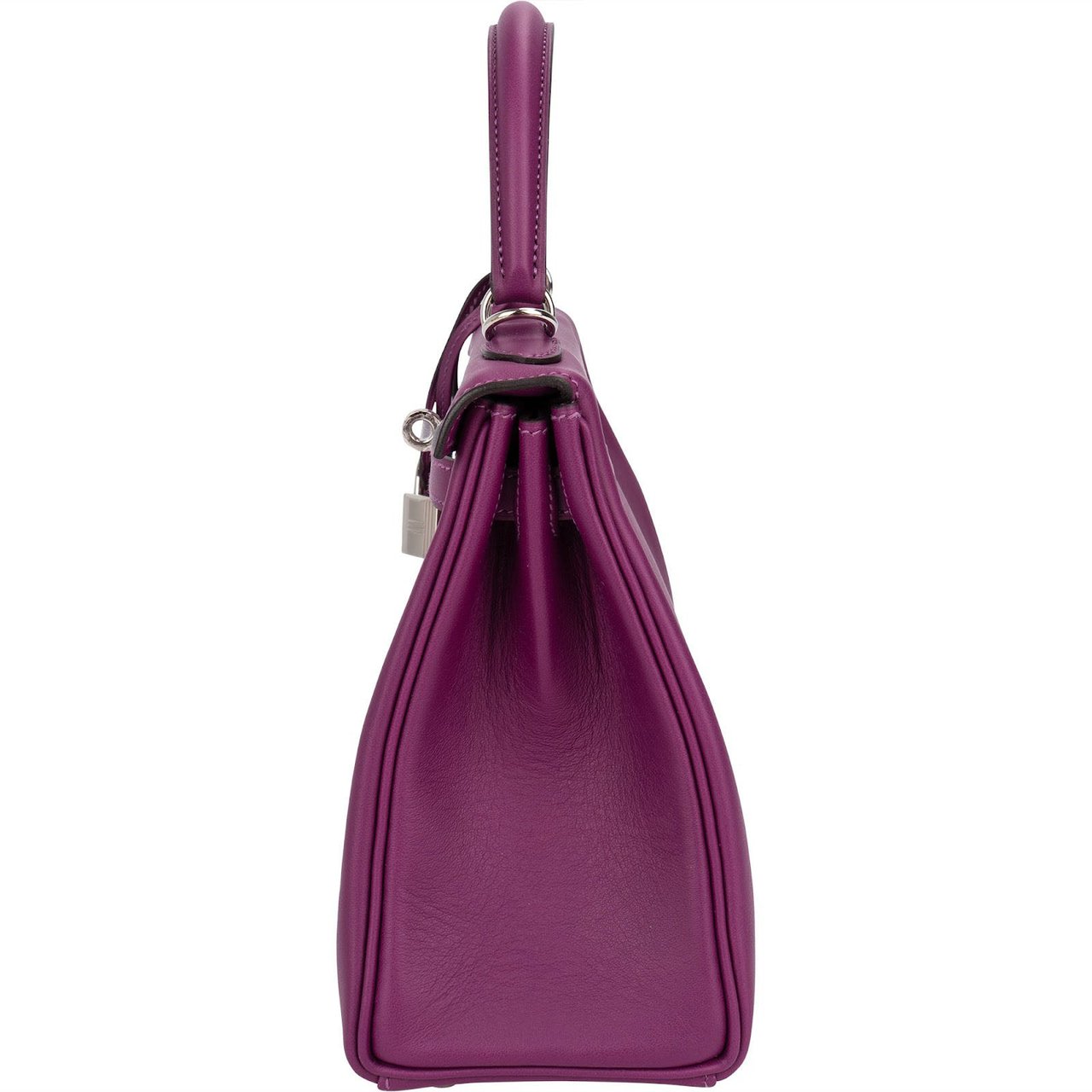 Hermès Hermès Swift Anemone Kelly Palladium 25 Sellier Handbag Paars