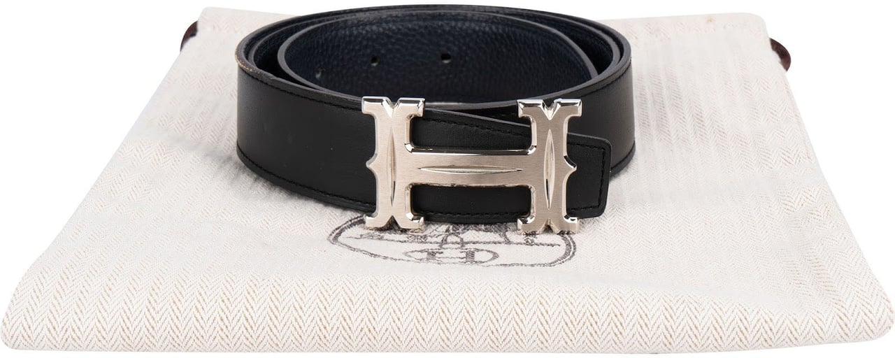 Hermès Reversible Leather H Belt (85) Divers