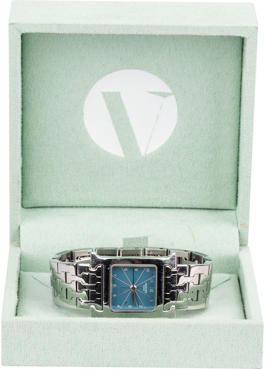 Hermès Silver Tone Heure H HH1.210 Women Watch Divers