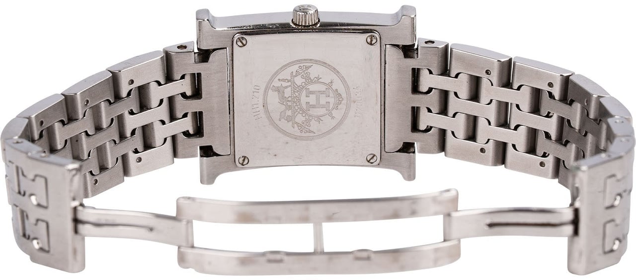 Hermès Silver Tone Heure H HH1.210 Women Watch Divers
