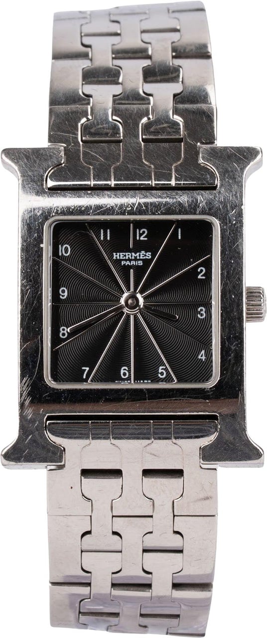 Hermès Silver Tone Heure H HH1.210 Women Watch Divers