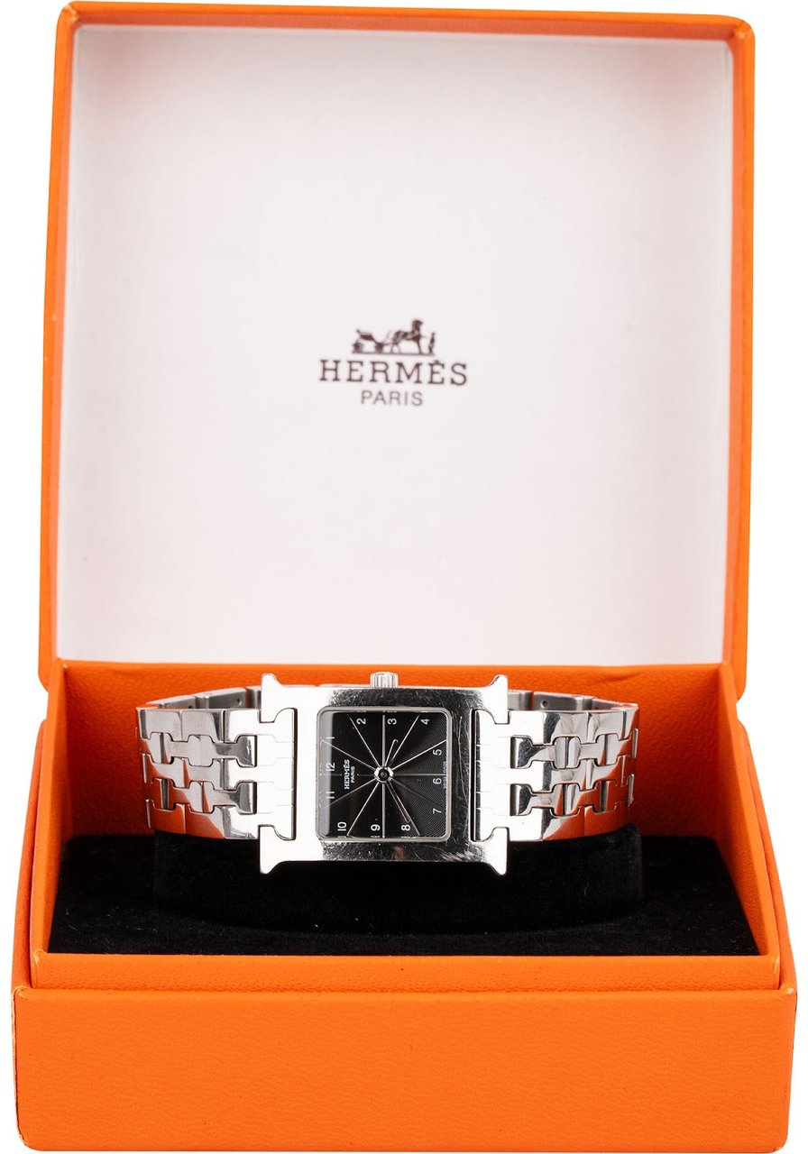 Hermès Silver Tone Heure H HH1.210 Women Watch Divers