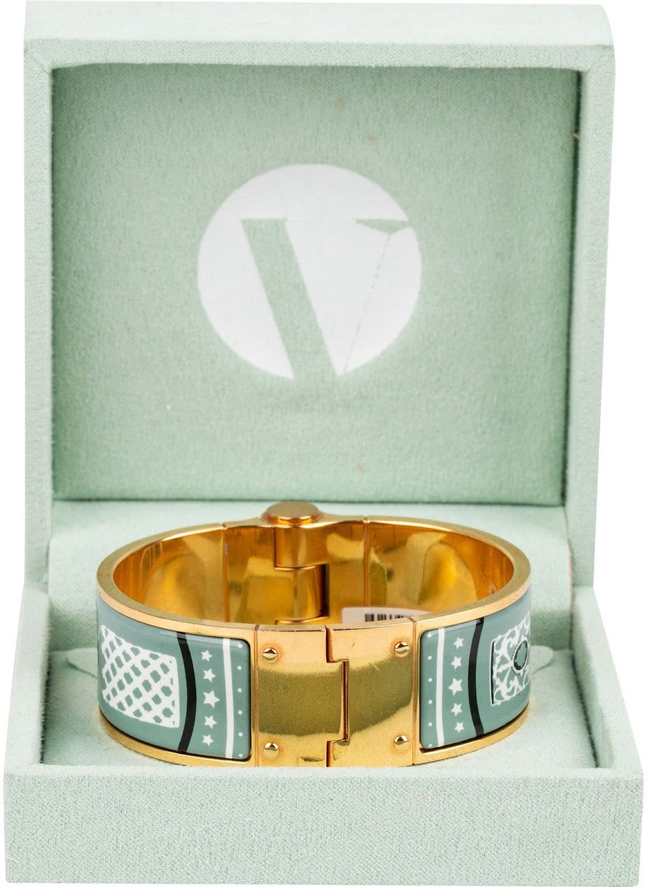 Hermès Clic Clac H Email Charniere Flacons Bandana L Candeur Bracelet Goud