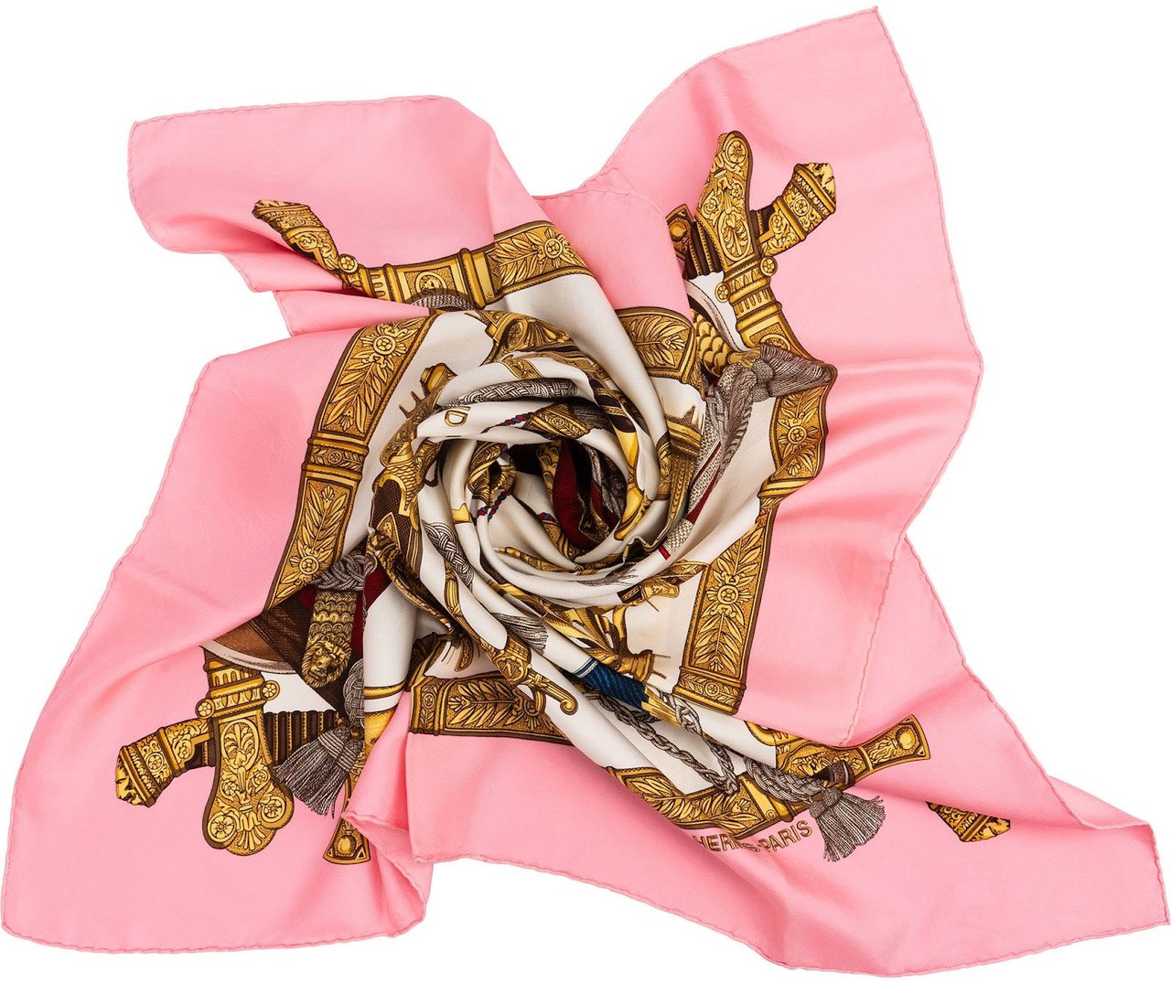 Hermès Grand Uniforme Silk Carre 90 Scarf Tuch Rood