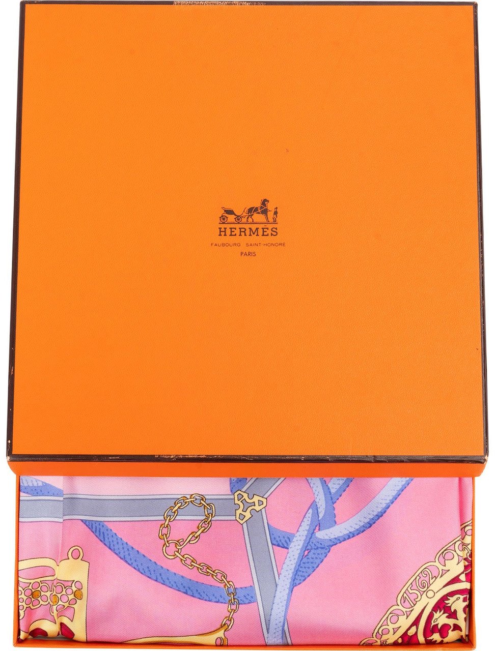 Hermès Les Muserolles Silk Carre 90 Scarf Tuch Rood