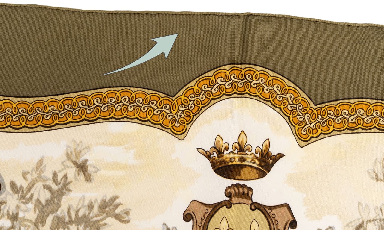 Hermès Petite Venerie Silk 90 Scarf Tuch Beige