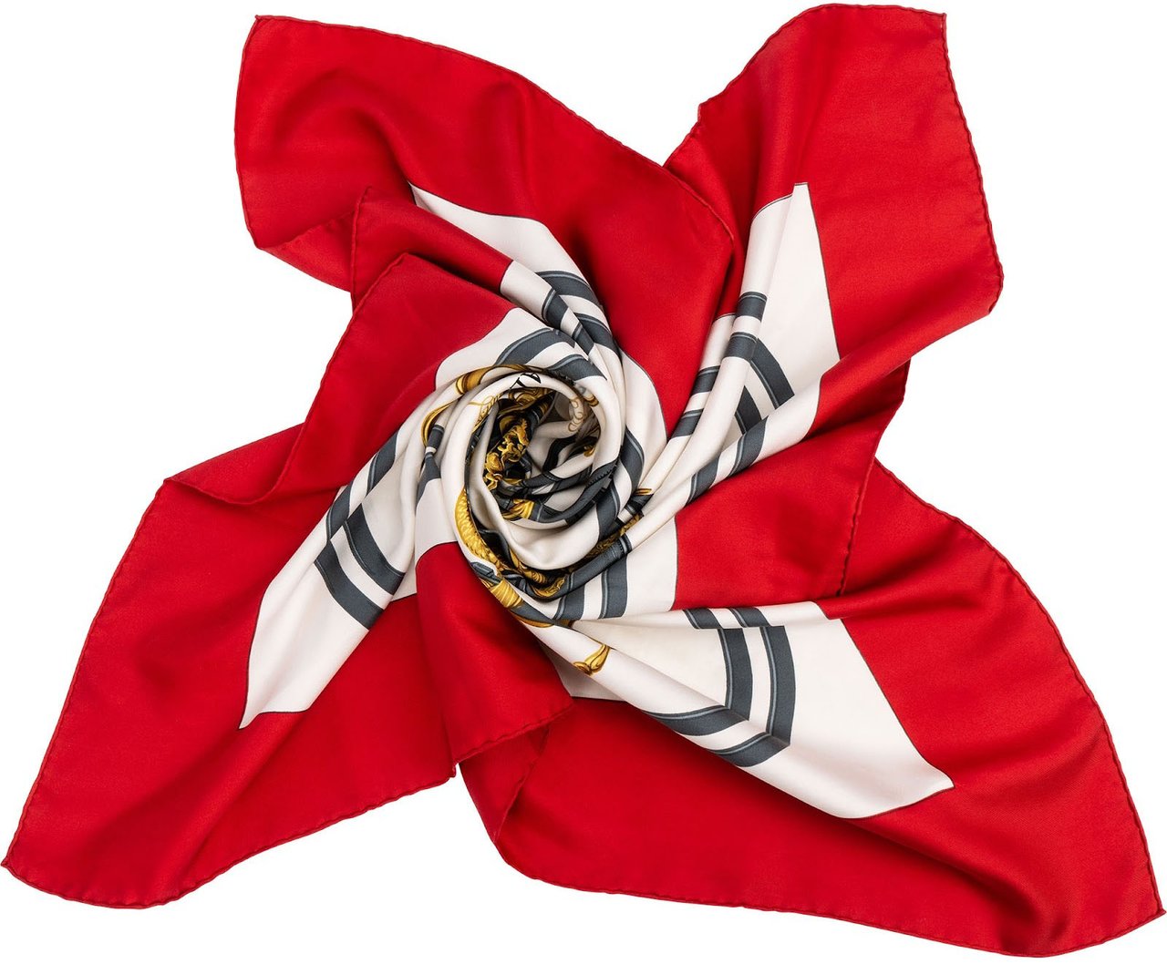 Hermès Brides de Gala Silk 90 Scarf Tuch Rood