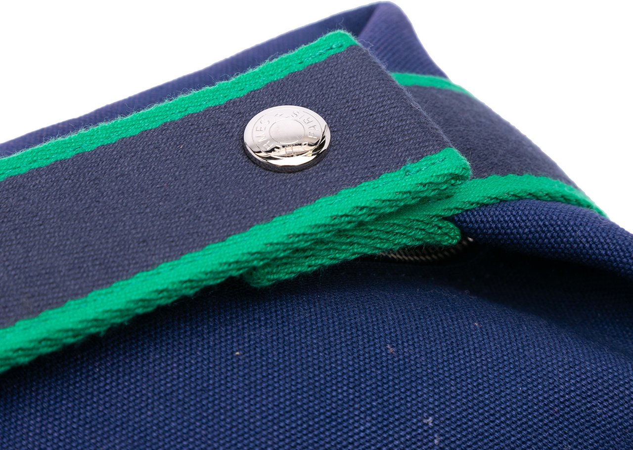 Hermès Small Canvas Bride A Brac Case Blauw